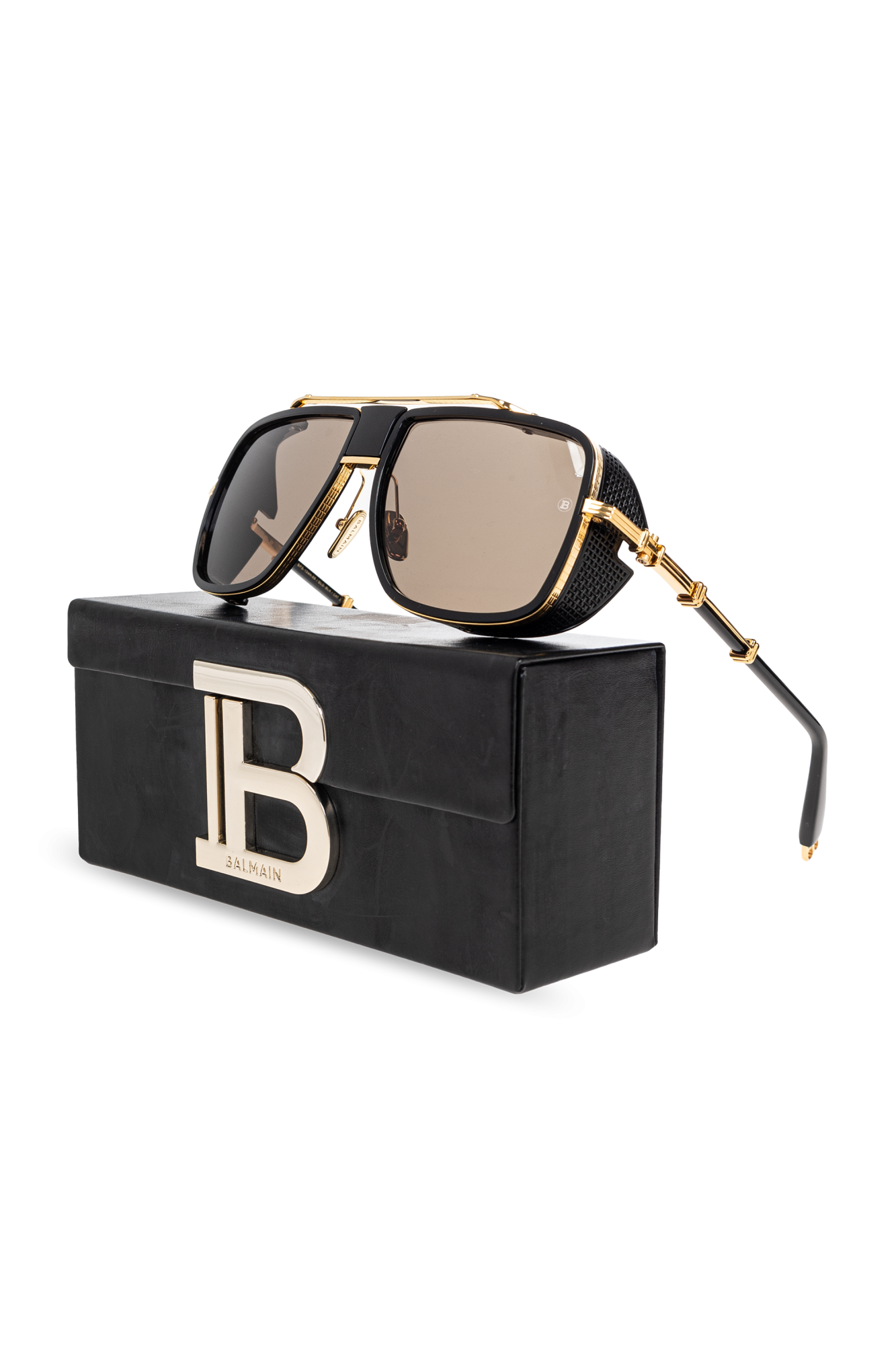 BALMAIN paris 金ボタン クロップドニット スクエアネック 36 BALMAIN paris 金ボタン クロップドニット スクエアネック 36